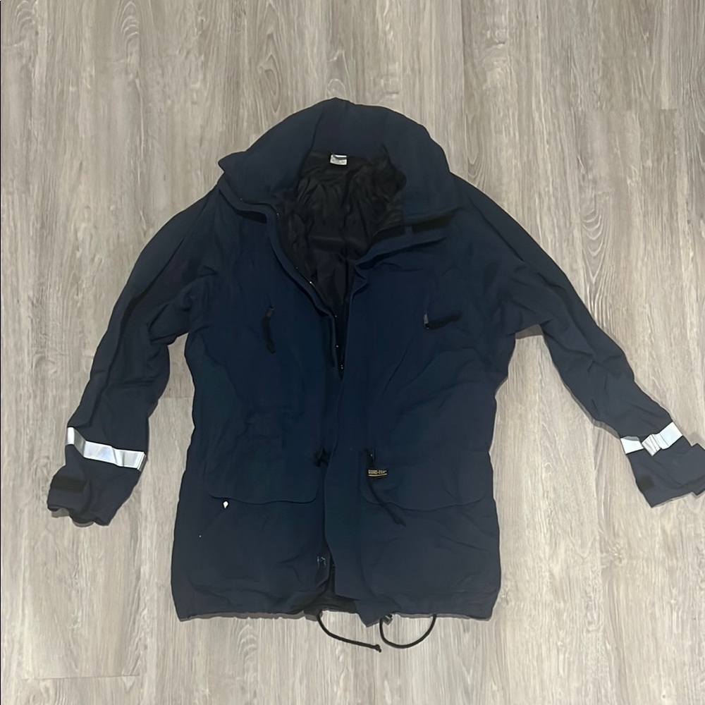Men's Navy Jacket with Reflective Stripes